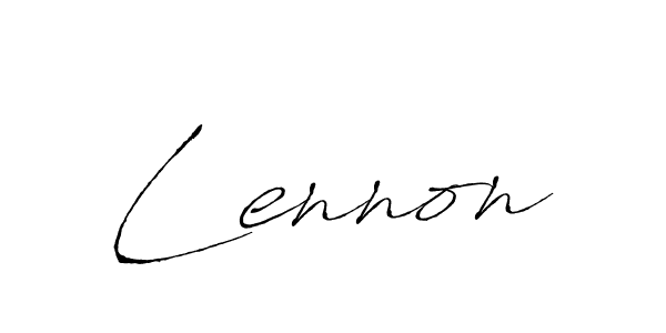 Make a beautiful signature design for name Lennon. With this signature (Antro_Vectra) style, you can create a handwritten signature for free. Lennon signature style 6 images and pictures png