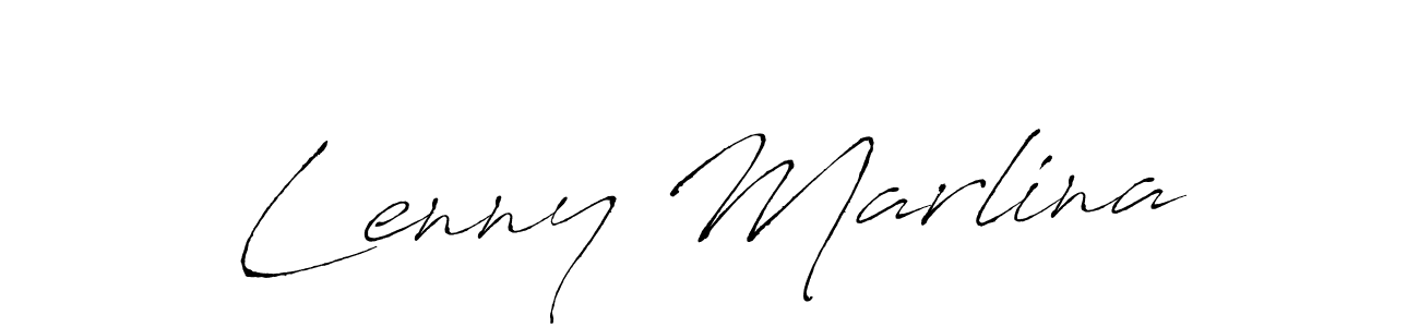Once you've used our free online signature maker to create your best signature Antro_Vectra style, it's time to enjoy all of the benefits that Lenny Marlina name signing documents. Lenny Marlina signature style 6 images and pictures png