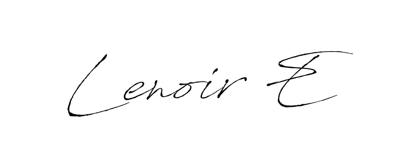 Design your own signature with our free online signature maker. With this signature software, you can create a handwritten (Antro_Vectra) signature for name Lenoir E. Lenoir E signature style 6 images and pictures png