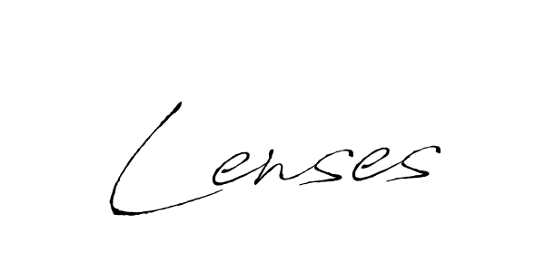 Create a beautiful signature design for name Lenses. With this signature (Antro_Vectra) fonts, you can make a handwritten signature for free. Lenses signature style 6 images and pictures png