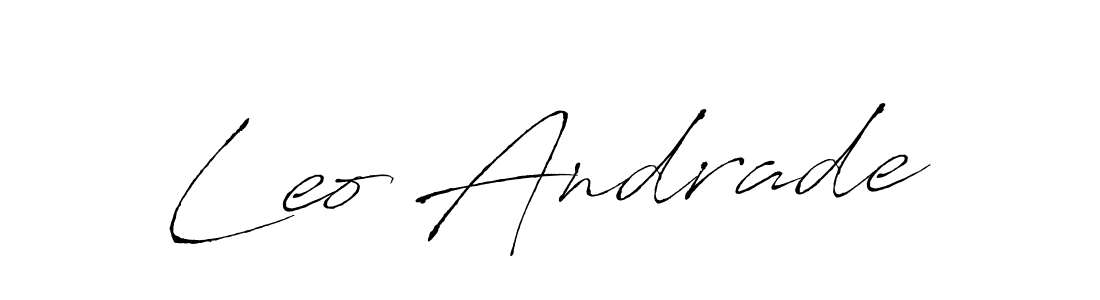 Make a beautiful signature design for name Leo Andrade. With this signature (Antro_Vectra) style, you can create a handwritten signature for free. Leo Andrade signature style 6 images and pictures png