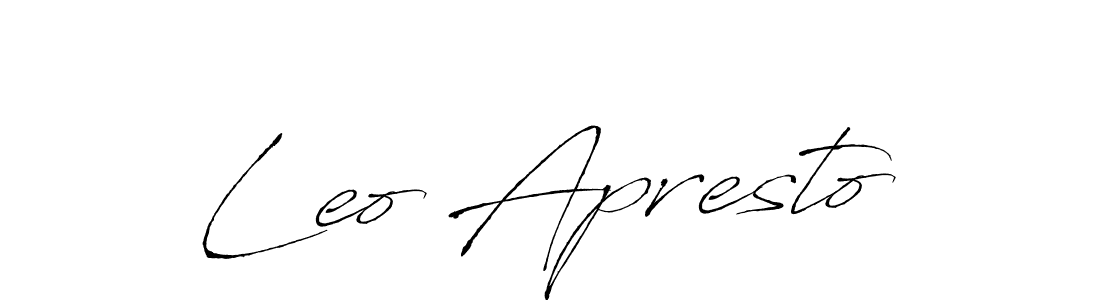 Once you've used our free online signature maker to create your best signature Antro_Vectra style, it's time to enjoy all of the benefits that Leo Apresto name signing documents. Leo Apresto signature style 6 images and pictures png