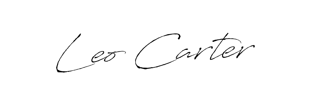 It looks lik you need a new signature style for name Leo Carter. Design unique handwritten (Antro_Vectra) signature with our free signature maker in just a few clicks. Leo Carter signature style 6 images and pictures png