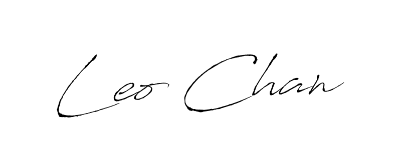 How to make Leo Chan name signature. Use Antro_Vectra style for creating short signs online. This is the latest handwritten sign. Leo Chan signature style 6 images and pictures png