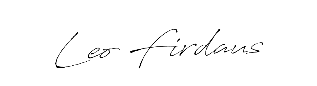 How to Draw Leo Firdaus signature style? Antro_Vectra is a latest design signature styles for name Leo Firdaus. Leo Firdaus signature style 6 images and pictures png
