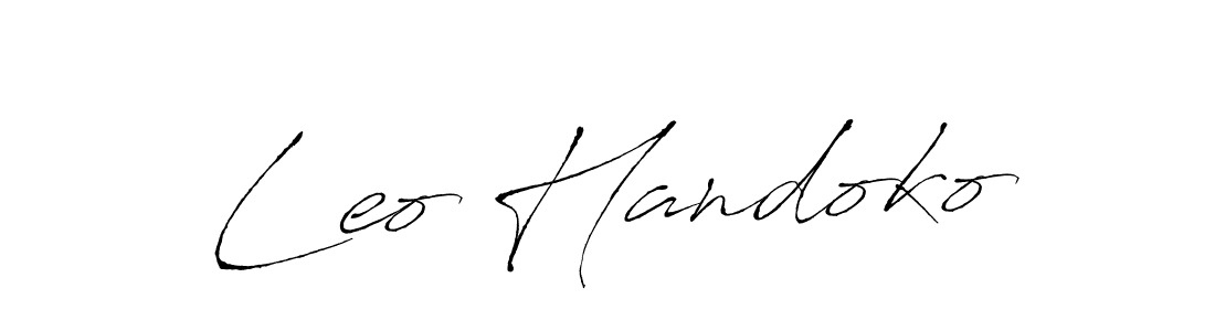 Leo Handoko stylish signature style. Best Handwritten Sign (Antro_Vectra) for my name. Handwritten Signature Collection Ideas for my name Leo Handoko. Leo Handoko signature style 6 images and pictures png
