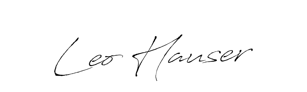 Leo Hauser stylish signature style. Best Handwritten Sign (Antro_Vectra) for my name. Handwritten Signature Collection Ideas for my name Leo Hauser. Leo Hauser signature style 6 images and pictures png