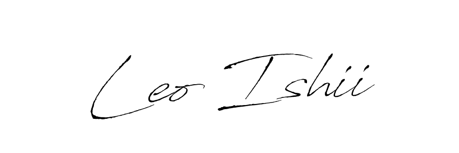 Once you've used our free online signature maker to create your best signature Antro_Vectra style, it's time to enjoy all of the benefits that Leo Ishii name signing documents. Leo Ishii signature style 6 images and pictures png