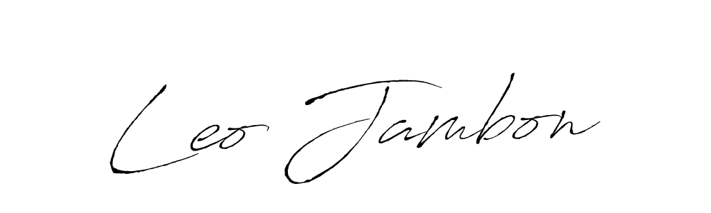 Also we have Leo Jambon name is the best signature style. Create professional handwritten signature collection using Antro_Vectra autograph style. Leo Jambon signature style 6 images and pictures png