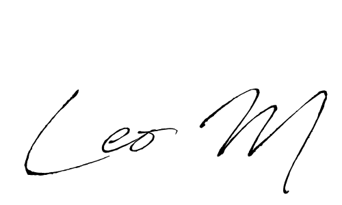 Make a beautiful signature design for name Leo M. With this signature (Antro_Vectra) style, you can create a handwritten signature for free. Leo M signature style 6 images and pictures png