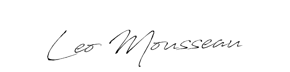 if you are searching for the best signature style for your name Leo Mousseau. so please give up your signature search. here we have designed multiple signature styles  using Antro_Vectra. Leo Mousseau signature style 6 images and pictures png