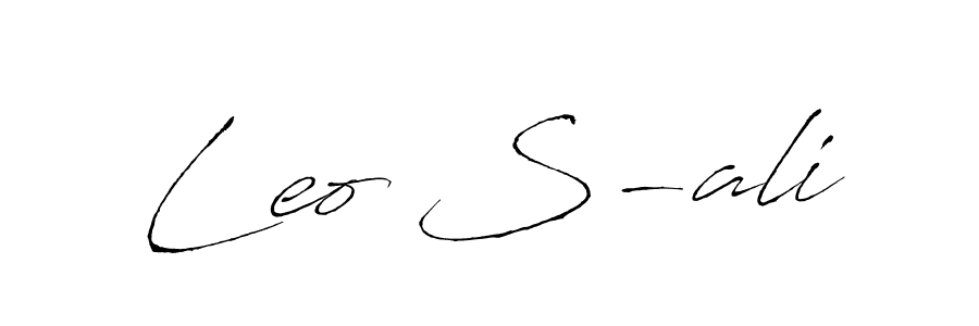 Make a beautiful signature design for name Leo S-ali. With this signature (Antro_Vectra) style, you can create a handwritten signature for free. Leo S-ali signature style 6 images and pictures png