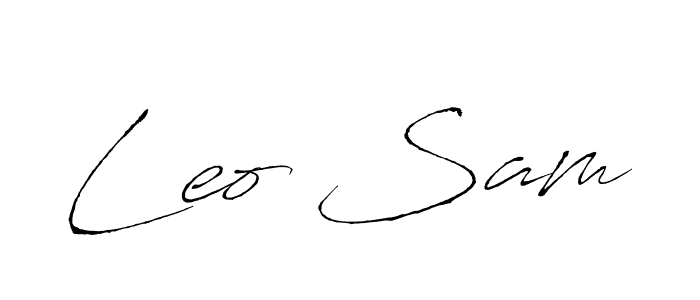 How to make Leo Sam signature? Antro_Vectra is a professional autograph style. Create handwritten signature for Leo Sam name. Leo Sam signature style 6 images and pictures png