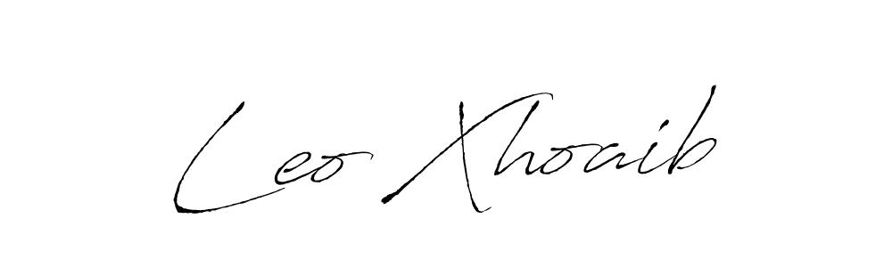 The best way (Antro_Vectra) to make a short signature is to pick only two or three words in your name. The name Leo Xhoaib include a total of six letters. For converting this name. Leo Xhoaib signature style 6 images and pictures png