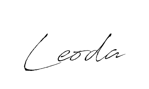 Make a beautiful signature design for name Leoda. With this signature (Antro_Vectra) style, you can create a handwritten signature for free. Leoda signature style 6 images and pictures png