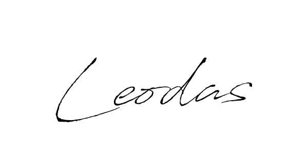 Make a beautiful signature design for name Leodas. With this signature (Antro_Vectra) style, you can create a handwritten signature for free. Leodas signature style 6 images and pictures png