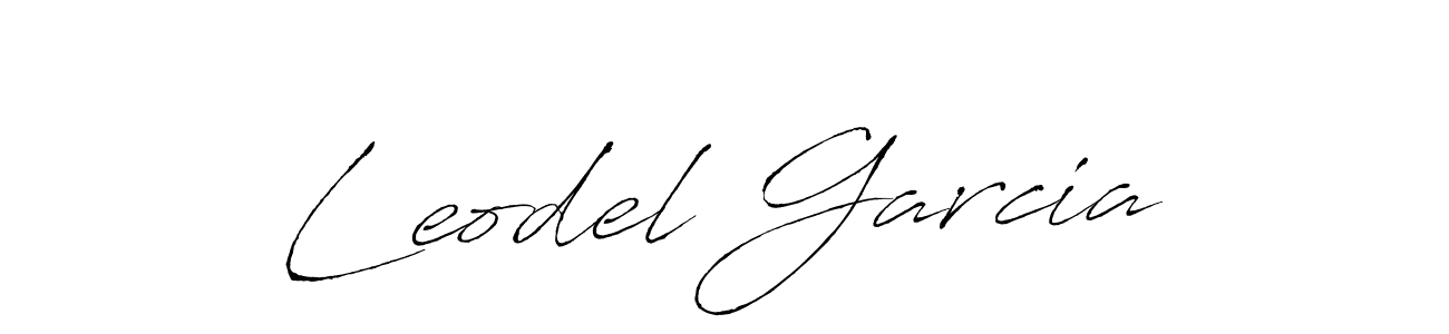 How to make Leodel Garcia signature? Antro_Vectra is a professional autograph style. Create handwritten signature for Leodel Garcia name. Leodel Garcia signature style 6 images and pictures png