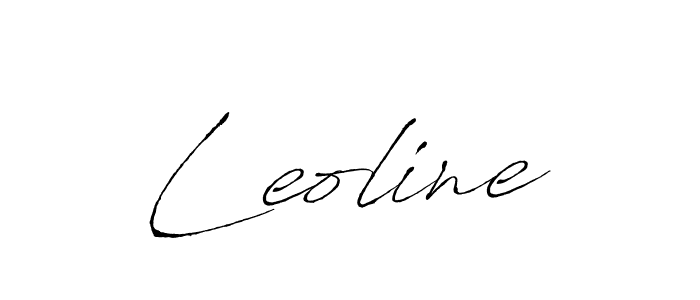 Design your own signature with our free online signature maker. With this signature software, you can create a handwritten (Antro_Vectra) signature for name Leoline. Leoline signature style 6 images and pictures png