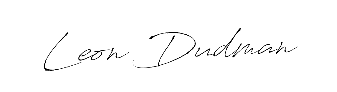 Make a beautiful signature design for name Leon Dudman. With this signature (Antro_Vectra) style, you can create a handwritten signature for free. Leon Dudman signature style 6 images and pictures png