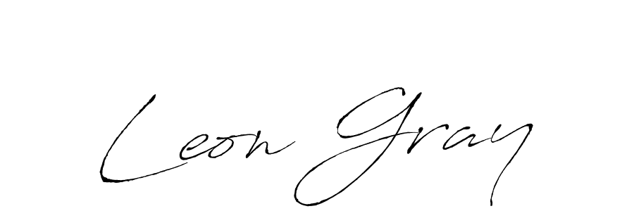 Design your own signature with our free online signature maker. With this signature software, you can create a handwritten (Antro_Vectra) signature for name Leon Gray. Leon Gray signature style 6 images and pictures png