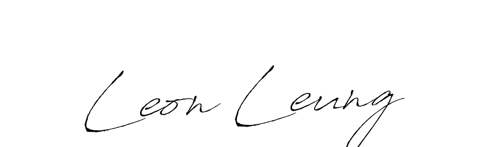 You should practise on your own different ways (Antro_Vectra) to write your name (Leon Leung) in signature. don't let someone else do it for you. Leon Leung signature style 6 images and pictures png