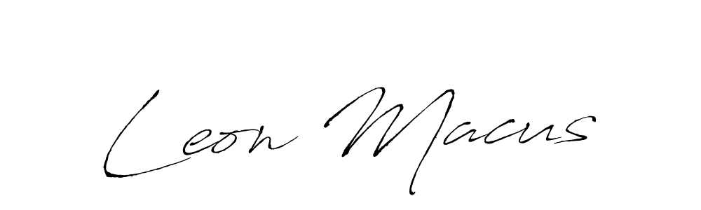 How to make Leon Macus name signature. Use Antro_Vectra style for creating short signs online. This is the latest handwritten sign. Leon Macus signature style 6 images and pictures png