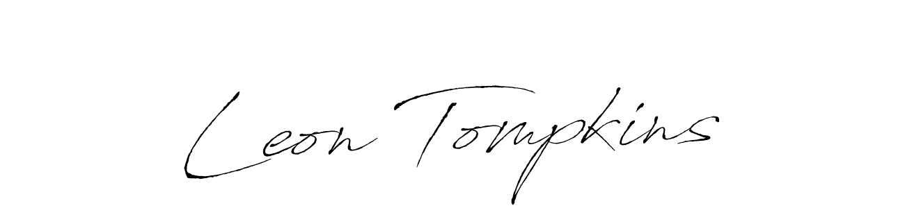 How to make Leon Tompkins name signature. Use Antro_Vectra style for creating short signs online. This is the latest handwritten sign. Leon Tompkins signature style 6 images and pictures png