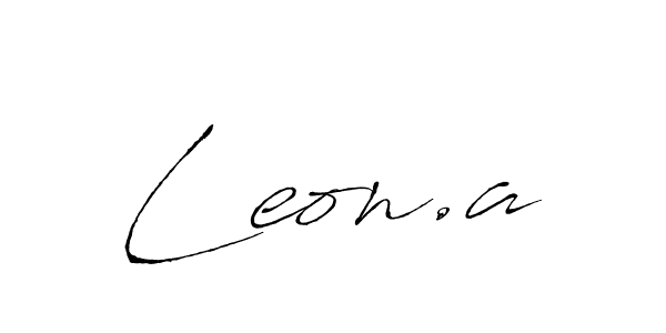 Create a beautiful signature design for name Leon.a. With this signature (Antro_Vectra) fonts, you can make a handwritten signature for free. Leon.a signature style 6 images and pictures png