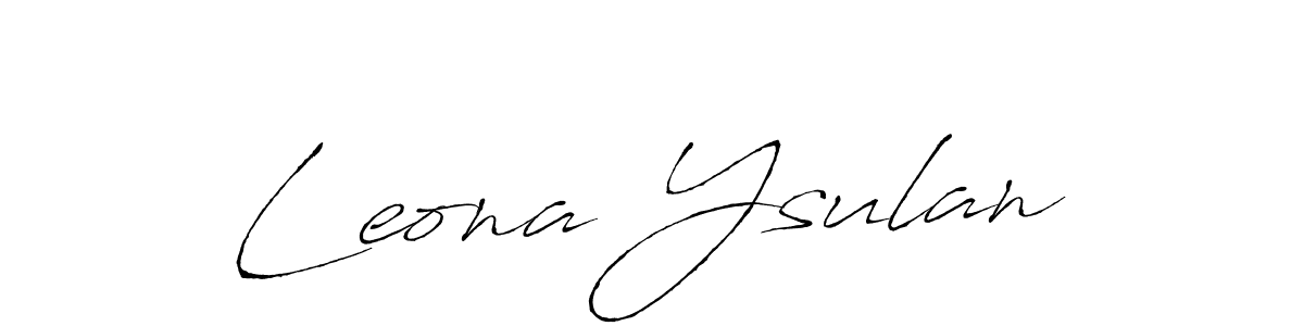 Also we have Leona Ysulan name is the best signature style. Create professional handwritten signature collection using Antro_Vectra autograph style. Leona Ysulan signature style 6 images and pictures png