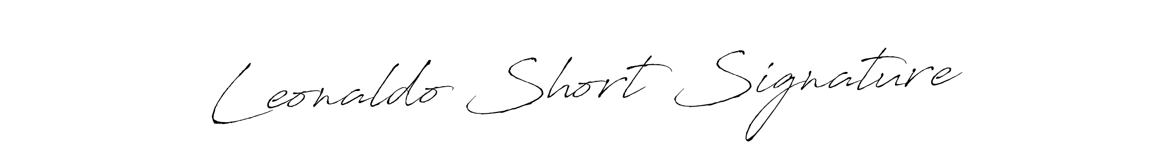 Create a beautiful signature design for name Leonaldo Short Signature. With this signature (Antro_Vectra) fonts, you can make a handwritten signature for free. Leonaldo Short Signature signature style 6 images and pictures png