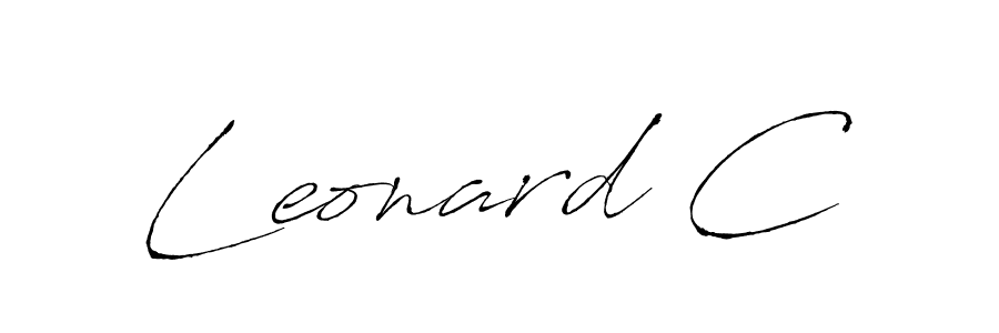 Design your own signature with our free online signature maker. With this signature software, you can create a handwritten (Antro_Vectra) signature for name Leonard C. Leonard C signature style 6 images and pictures png