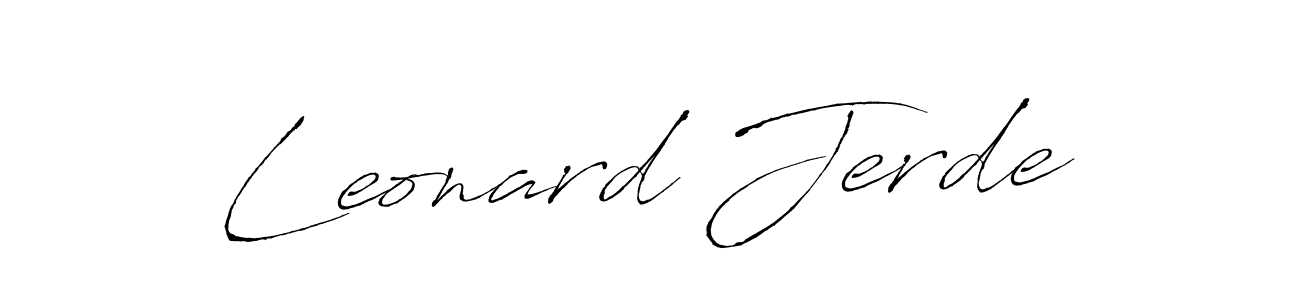 How to Draw Leonard Jerde signature style? Antro_Vectra is a latest design signature styles for name Leonard Jerde. Leonard Jerde signature style 6 images and pictures png