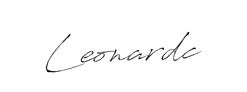 You should practise on your own different ways (Antro_Vectra) to write your name (Leonardc) in signature. don't let someone else do it for you. Leonardc signature style 6 images and pictures png