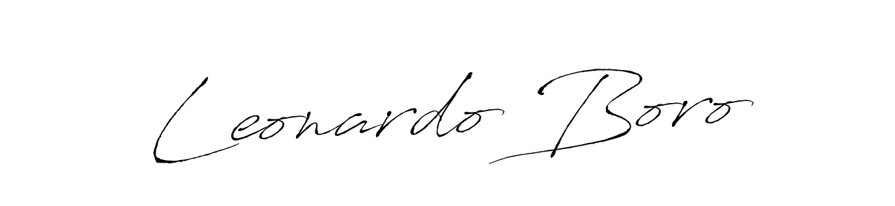 The best way (Antro_Vectra) to make a short signature is to pick only two or three words in your name. The name Leonardo Boro include a total of six letters. For converting this name. Leonardo Boro signature style 6 images and pictures png