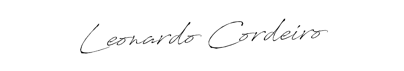 Leonardo Cordeiro stylish signature style. Best Handwritten Sign (Antro_Vectra) for my name. Handwritten Signature Collection Ideas for my name Leonardo Cordeiro. Leonardo Cordeiro signature style 6 images and pictures png