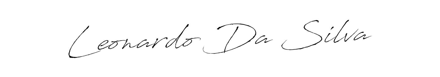 Leonardo Da Silva stylish signature style. Best Handwritten Sign (Antro_Vectra) for my name. Handwritten Signature Collection Ideas for my name Leonardo Da Silva. Leonardo Da Silva signature style 6 images and pictures png