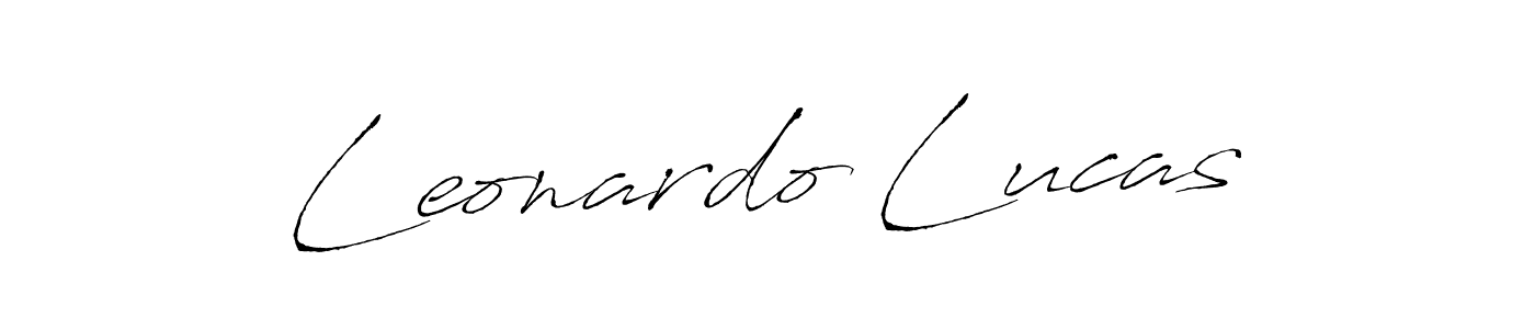Leonardo Lucas stylish signature style. Best Handwritten Sign (Antro_Vectra) for my name. Handwritten Signature Collection Ideas for my name Leonardo Lucas. Leonardo Lucas signature style 6 images and pictures png
