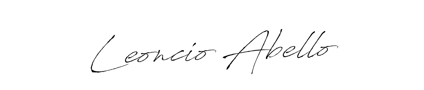 Use a signature maker to create a handwritten signature online. With this signature software, you can design (Antro_Vectra) your own signature for name Leoncio Abello. Leoncio Abello signature style 6 images and pictures png