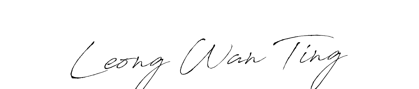 You can use this online signature creator to create a handwritten signature for the name Leong Wan Ting. This is the best online autograph maker. Leong Wan Ting signature style 6 images and pictures png