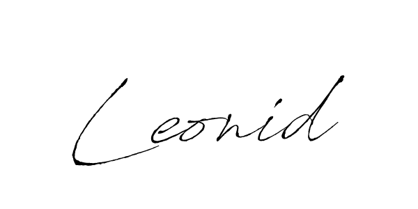 Also we have Leonid name is the best signature style. Create professional handwritten signature collection using Antro_Vectra autograph style. Leonid signature style 6 images and pictures png