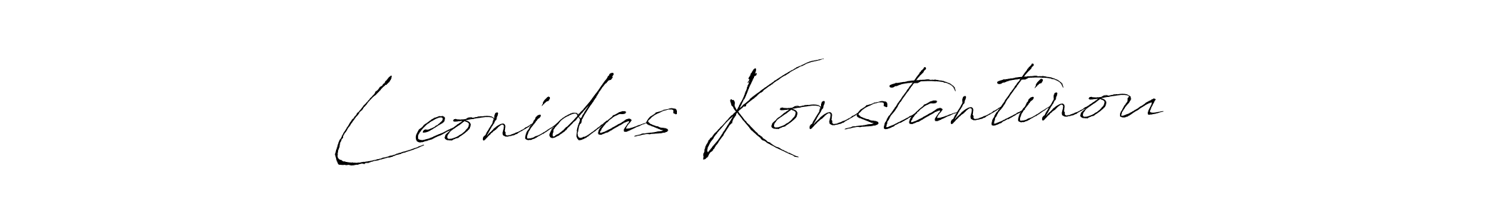 Leonidas Konstantinou stylish signature style. Best Handwritten Sign (Antro_Vectra) for my name. Handwritten Signature Collection Ideas for my name Leonidas Konstantinou. Leonidas Konstantinou signature style 6 images and pictures png