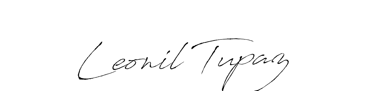 Create a beautiful signature design for name Leonil Tupaz. With this signature (Antro_Vectra) fonts, you can make a handwritten signature for free. Leonil Tupaz signature style 6 images and pictures png