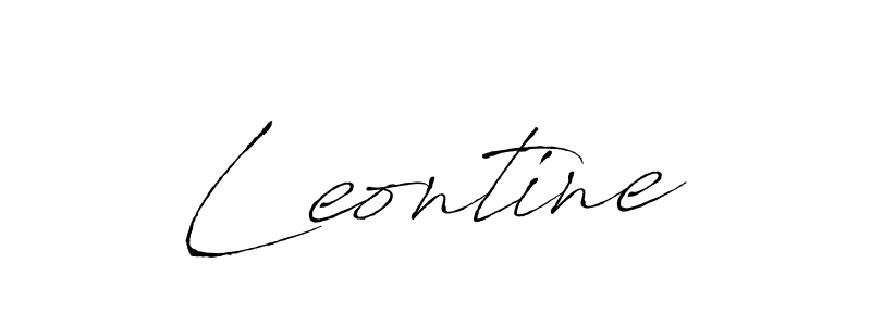 You should practise on your own different ways (Antro_Vectra) to write your name (Leontine) in signature. don't let someone else do it for you. Leontine signature style 6 images and pictures png