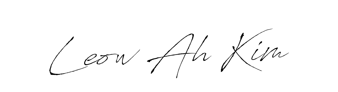 Create a beautiful signature design for name Leow Ah Kim. With this signature (Antro_Vectra) fonts, you can make a handwritten signature for free. Leow Ah Kim signature style 6 images and pictures png