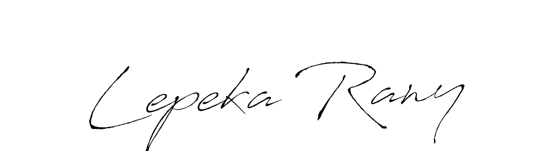 How to make Lepeka Rany name signature. Use Antro_Vectra style for creating short signs online. This is the latest handwritten sign. Lepeka Rany signature style 6 images and pictures png