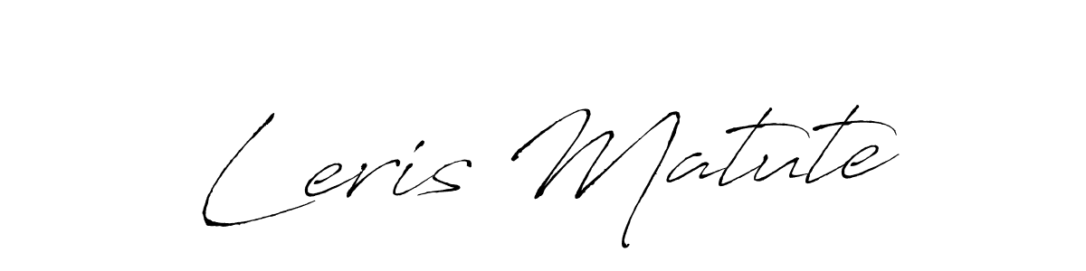 Also we have Leris Matute name is the best signature style. Create professional handwritten signature collection using Antro_Vectra autograph style. Leris Matute signature style 6 images and pictures png