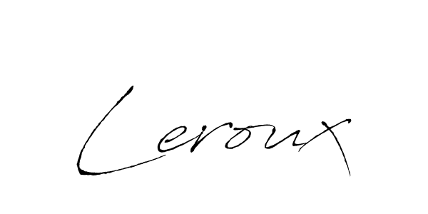 if you are searching for the best signature style for your name Leroux. so please give up your signature search. here we have designed multiple signature styles  using Antro_Vectra. Leroux signature style 6 images and pictures png