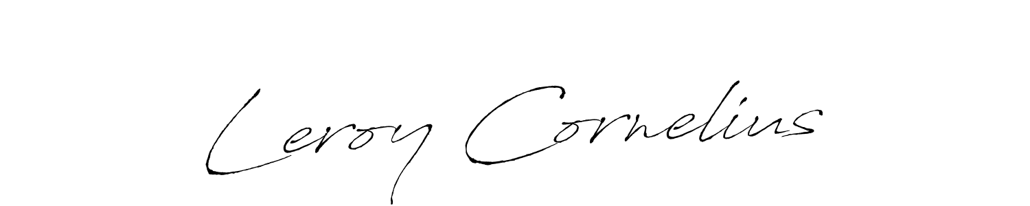 Leroy Cornelius stylish signature style. Best Handwritten Sign (Antro_Vectra) for my name. Handwritten Signature Collection Ideas for my name Leroy Cornelius. Leroy Cornelius signature style 6 images and pictures png