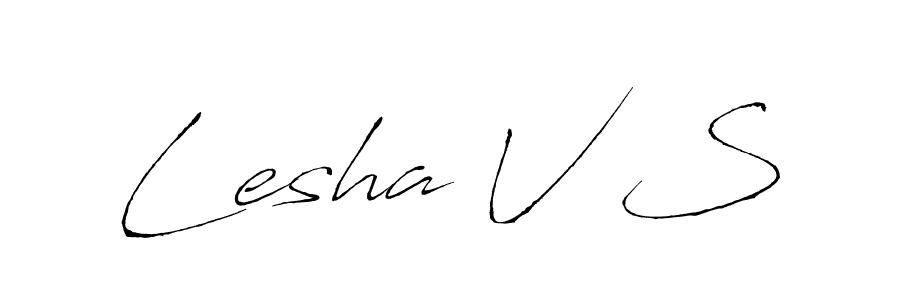 How to make Lesha V S signature? Antro_Vectra is a professional autograph style. Create handwritten signature for Lesha V S name. Lesha V S signature style 6 images and pictures png
