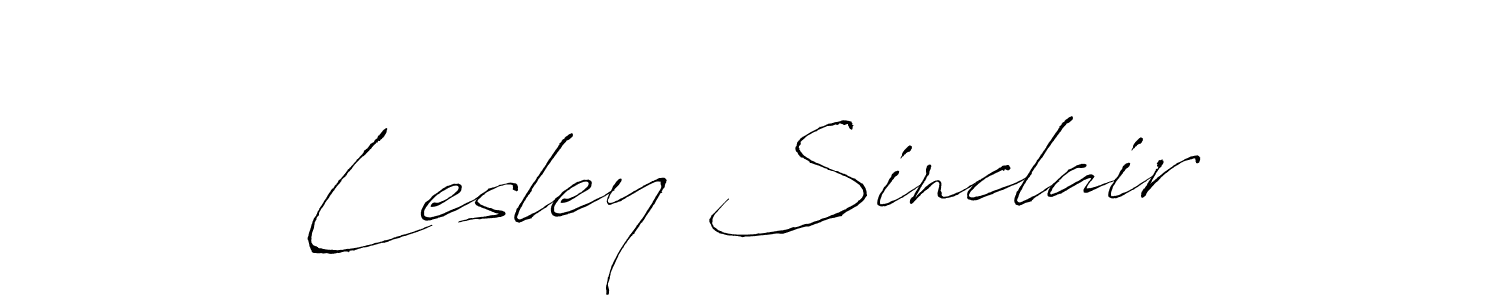 if you are searching for the best signature style for your name Lesley Sinclair. so please give up your signature search. here we have designed multiple signature styles  using Antro_Vectra. Lesley Sinclair signature style 6 images and pictures png